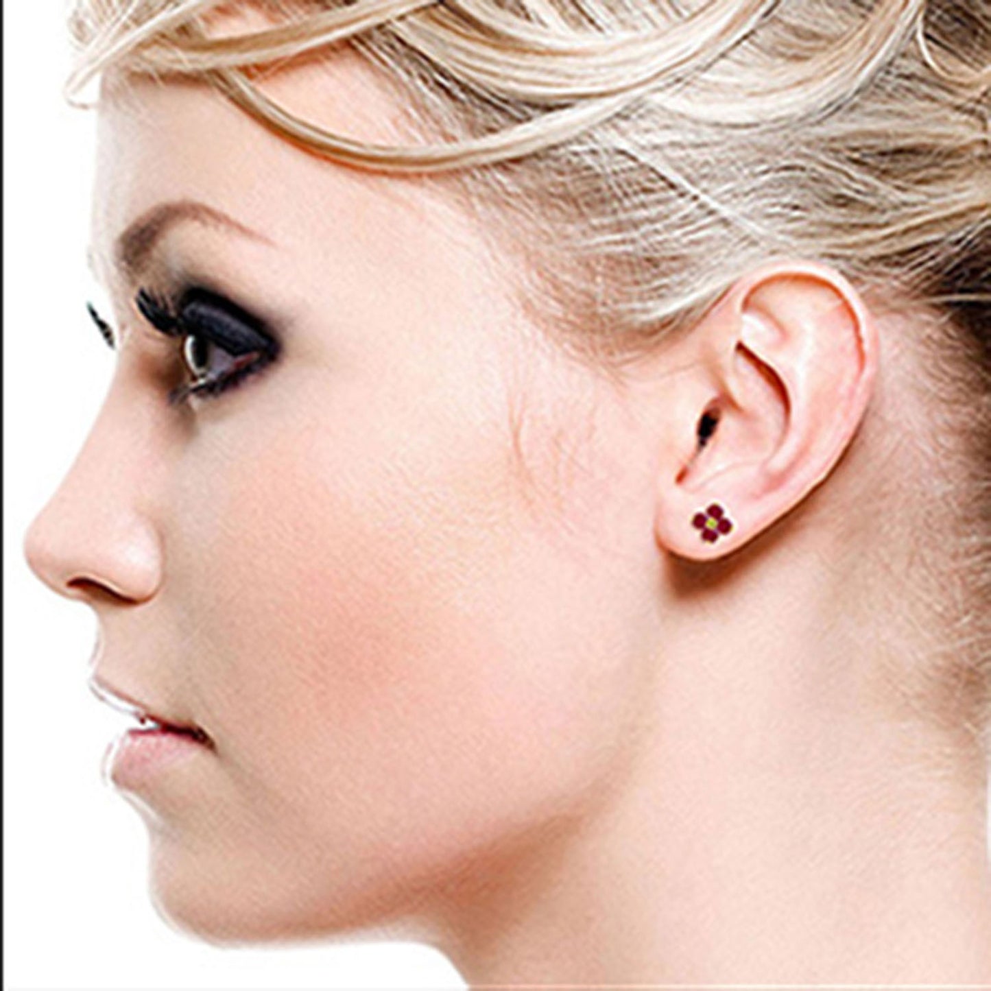 Garden Gem Ruby Earrings
