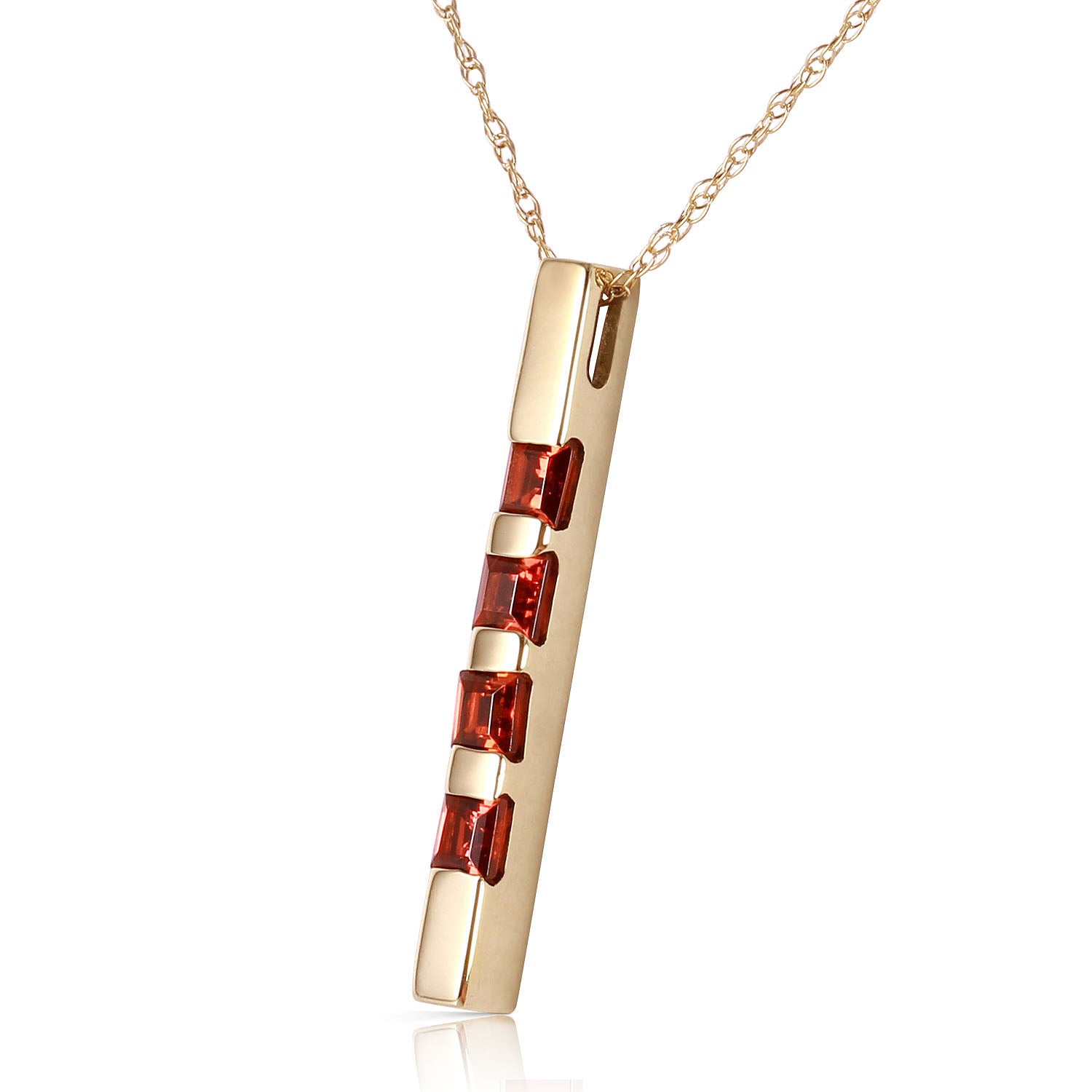Evergreen Harmony Garnet Necklace
