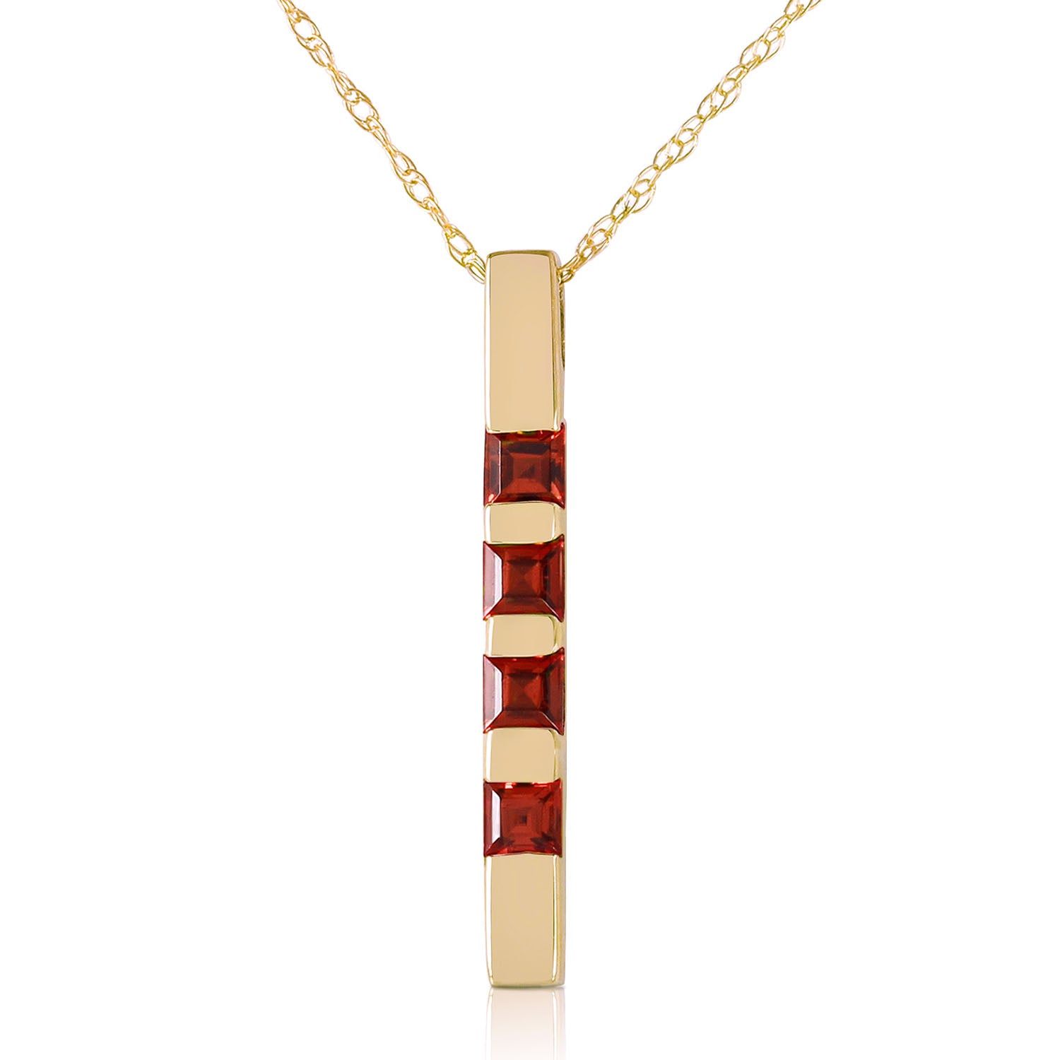 Evergreen Harmony Garnet Necklace