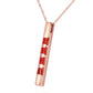 Gemline Gleam Ruby Necklace