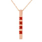 Gemline Gleam Ruby Necklace