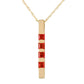 Gemline Gleam Ruby Necklace