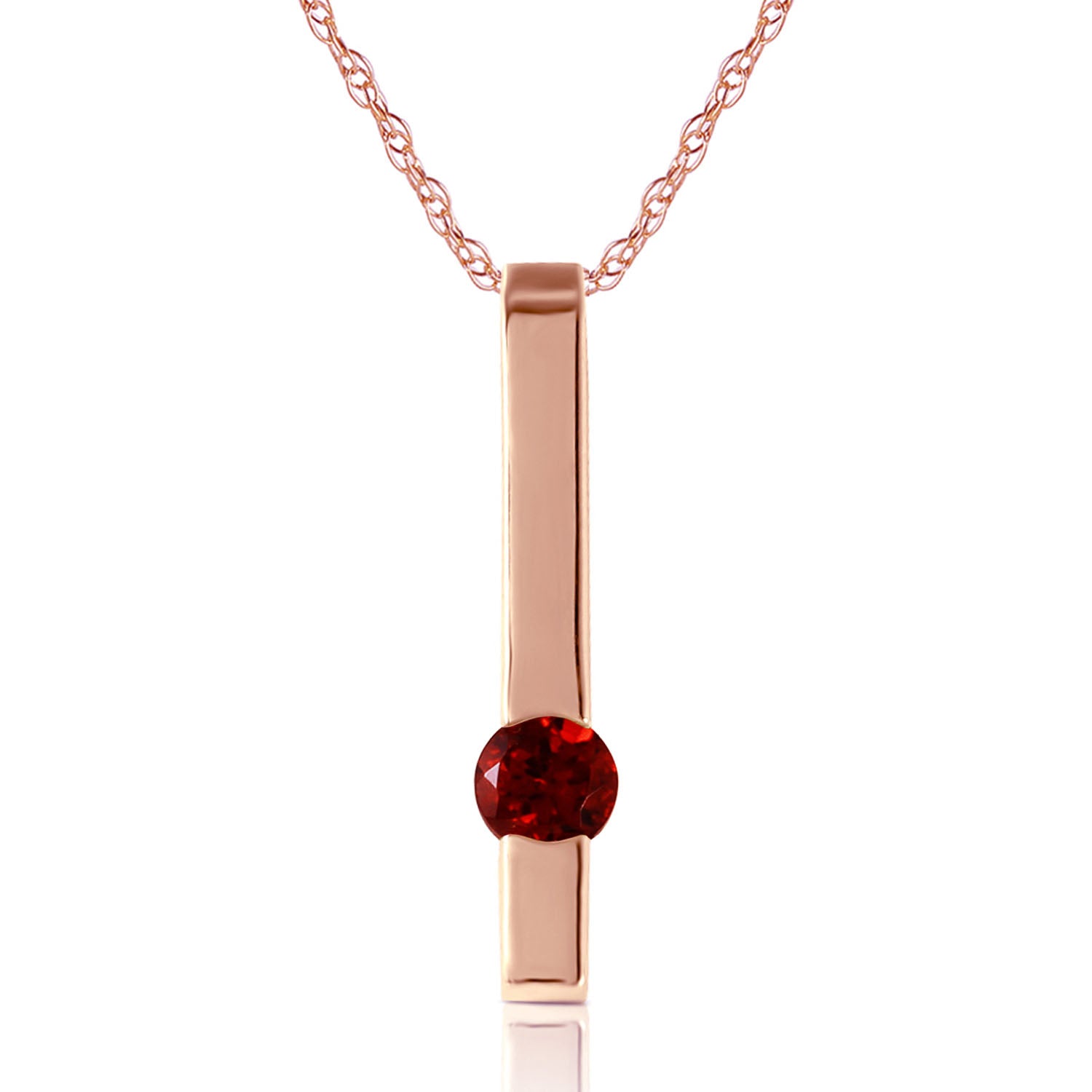 Sunset Glow Garnet Necklace