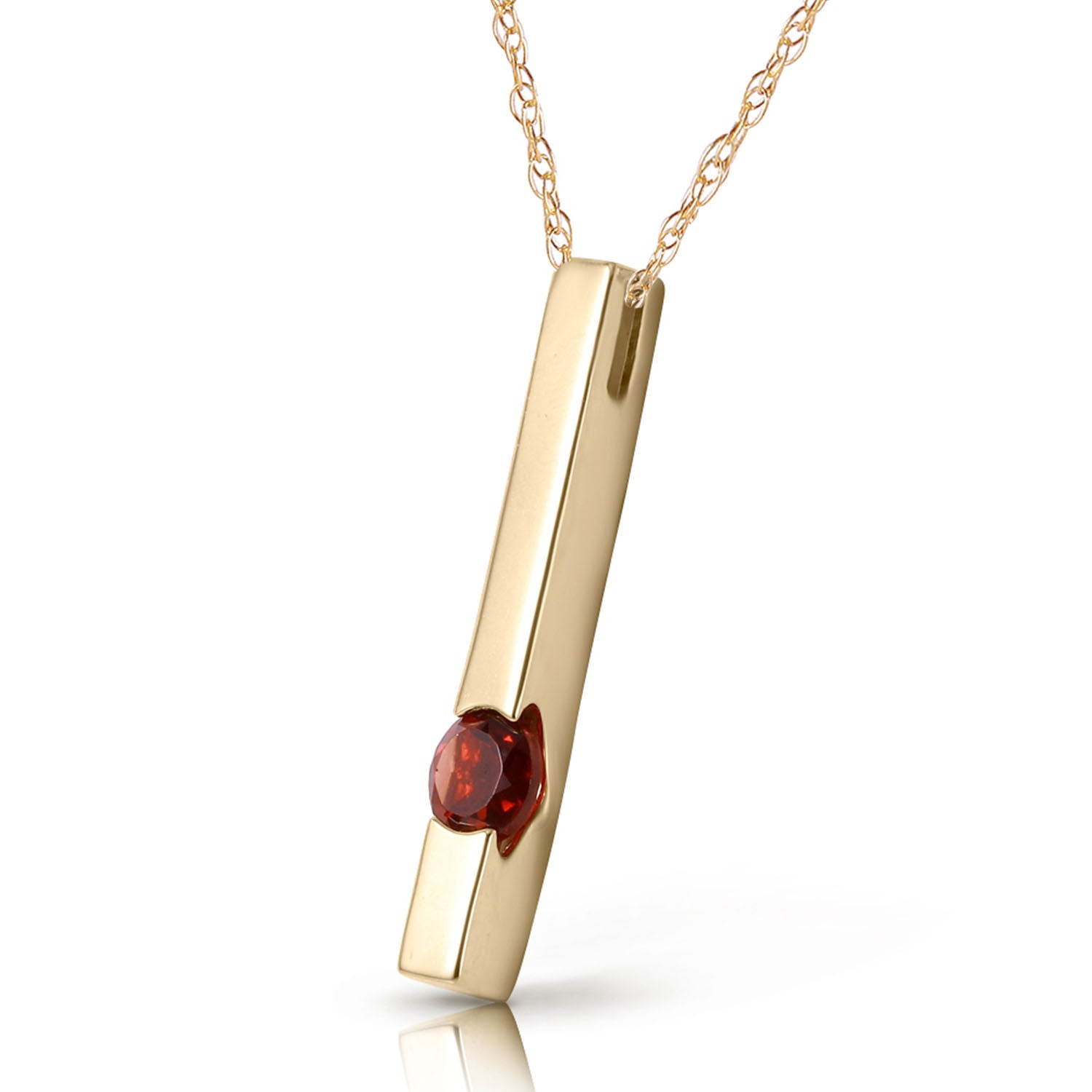 Sunset Glow Garnet Necklace