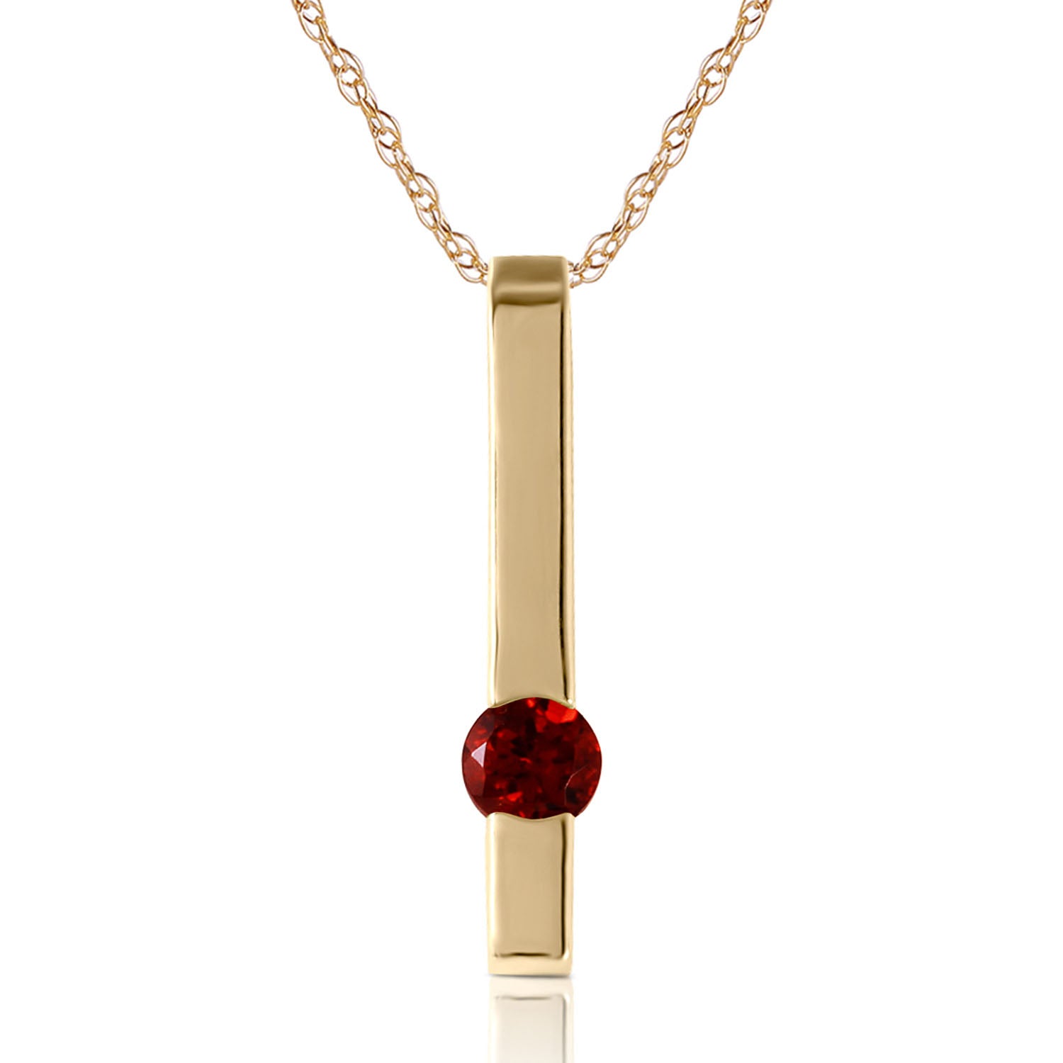 Sunset Glow Garnet Necklace