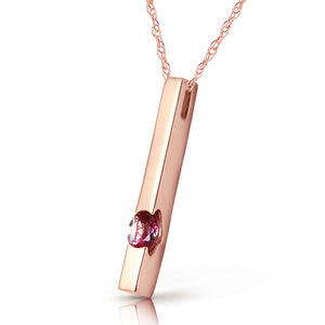 Sunset Glow Pink Topaz Necklace