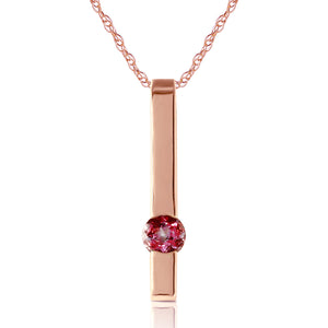 Sunset Glow Pink Topaz Necklace