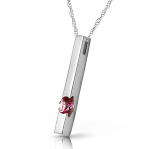 Sunset Glow Pink Topaz Necklace