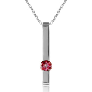Sunset Glow Pink Topaz Necklace