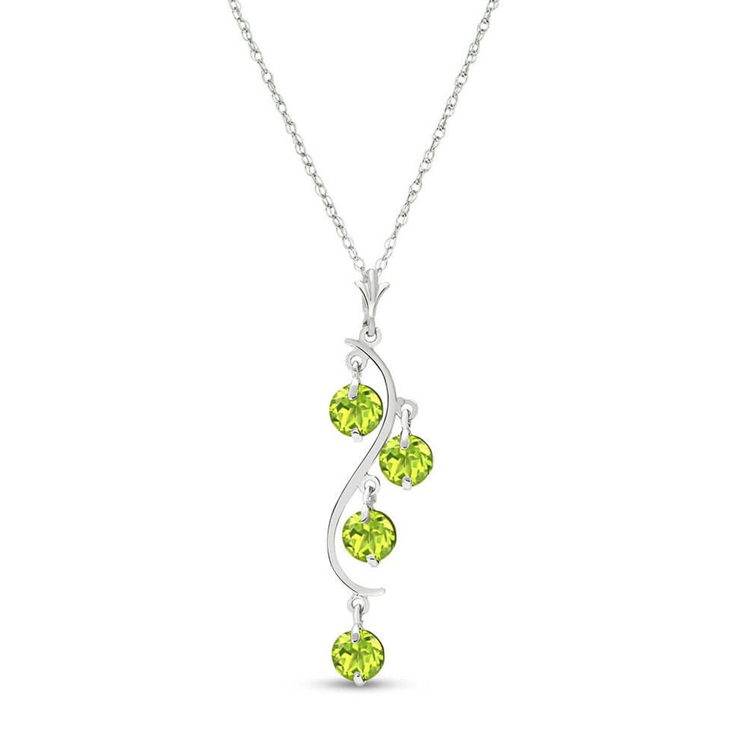 Radiant Drops Peridot Necklace