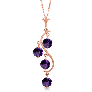 Radiant Drops Amethyst Necklace