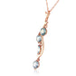 Radiant Drops Aquamarine Necklace