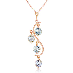 Radiant Drops Aquamarine Necklace
