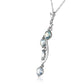 Radiant Drops Aquamarine Necklace