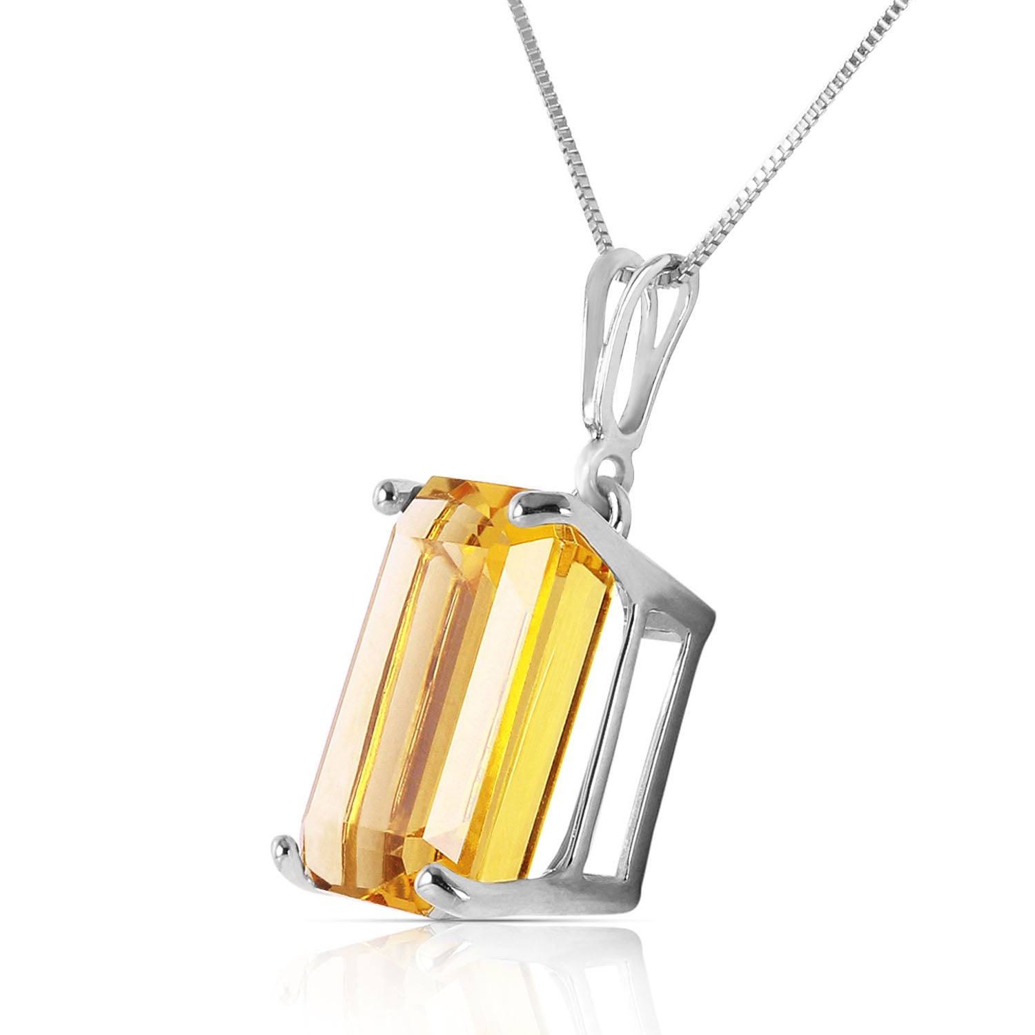 Shimmering Cuts Citrine Necklace
