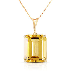 Shimmering Cuts Citrine Necklace