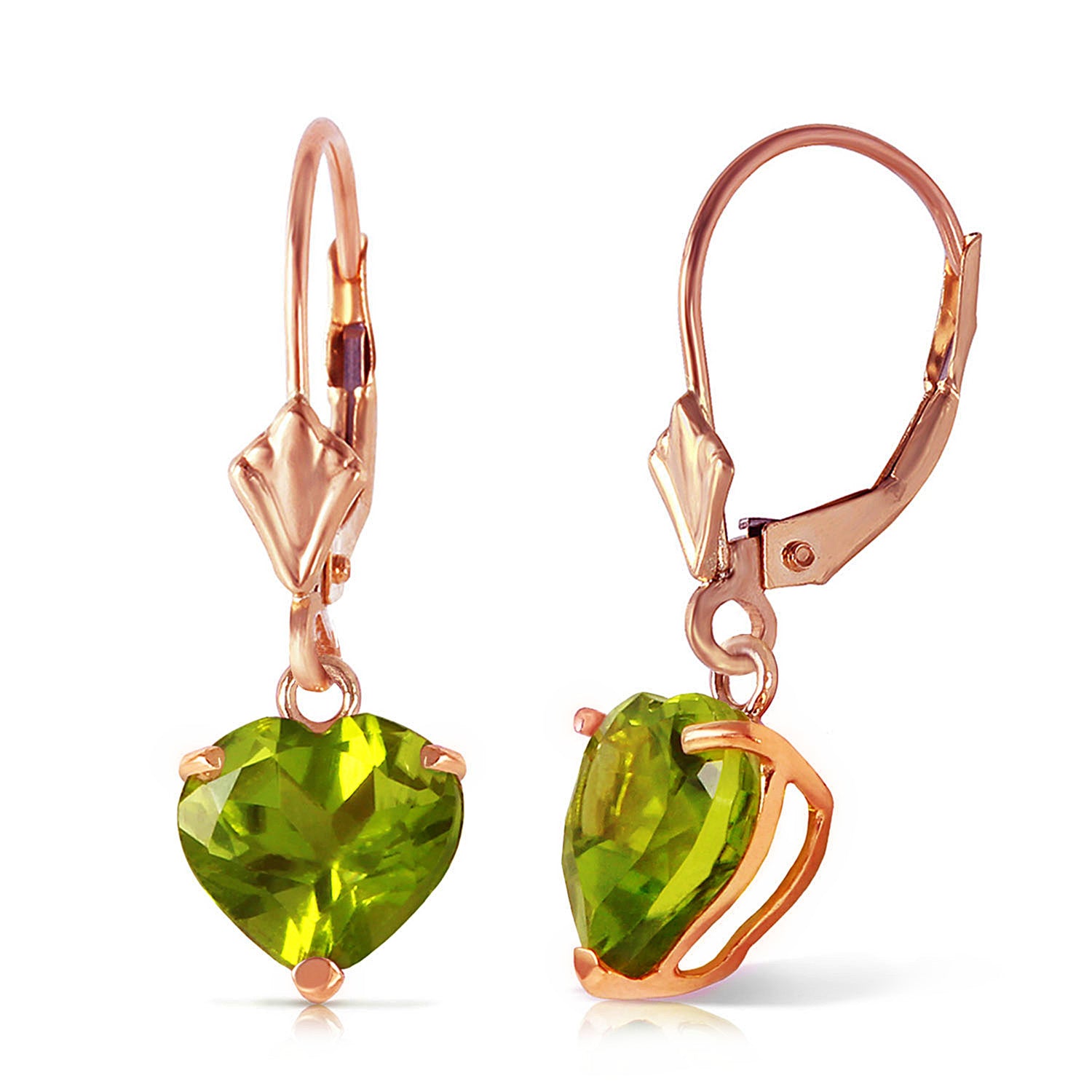 Eternal Love Peridot Leverback Earrings
