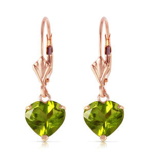 Eternal Love Peridot Leverback Earrings