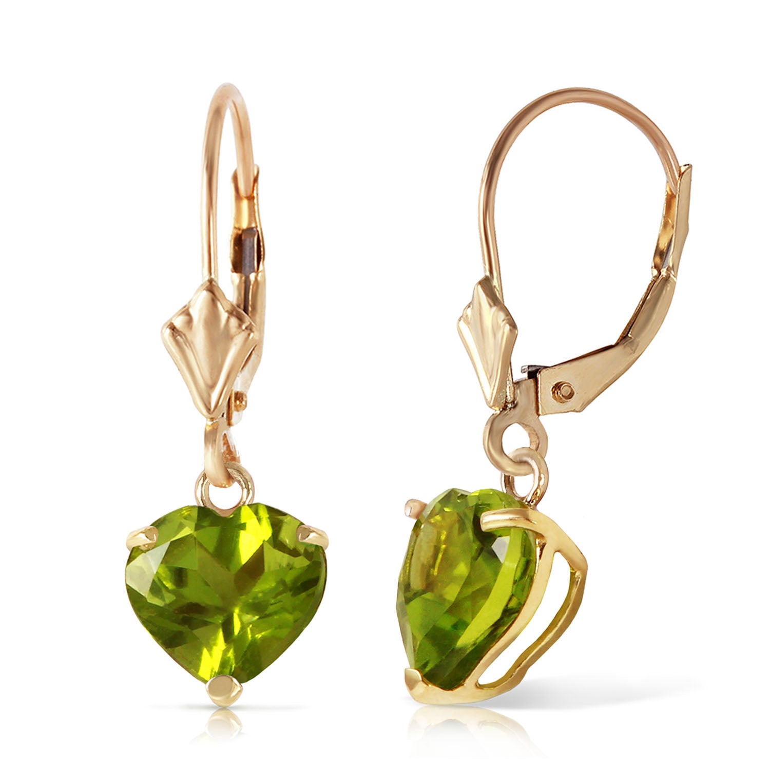 Eternal Love Peridot Leverback Earrings