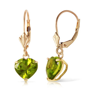 Eternal Love Peridot Leverback Earrings