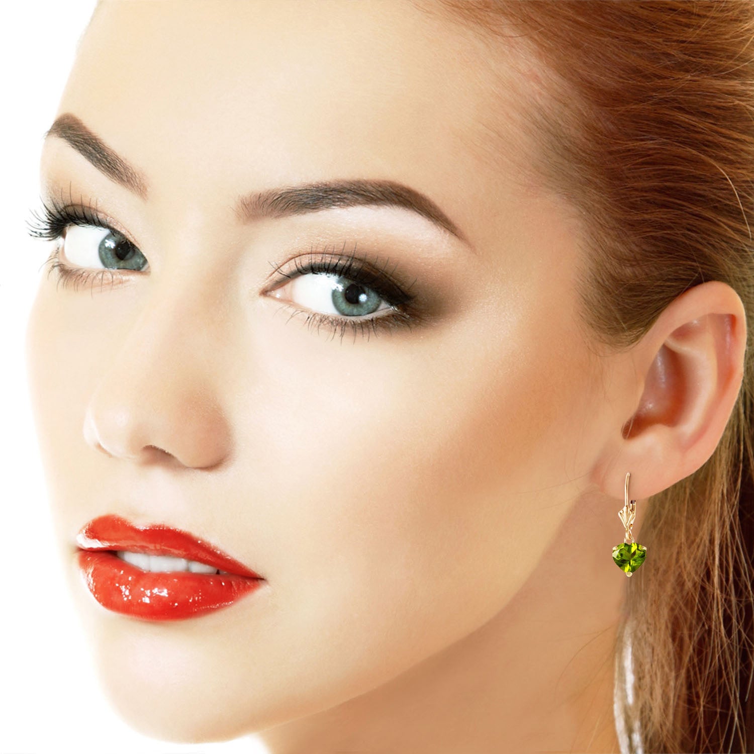 Eternal Love Peridot Leverback Earrings