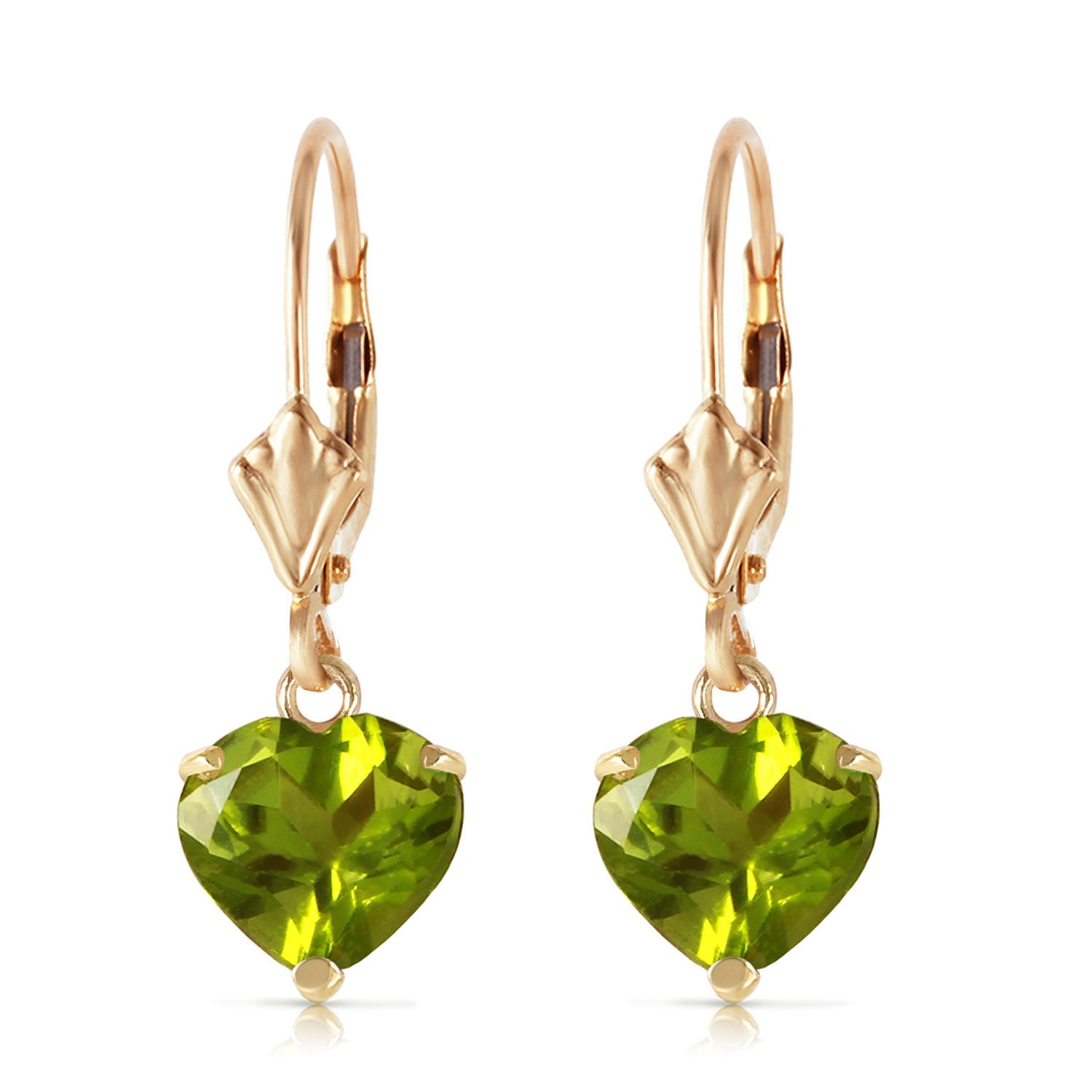 Eternal Love Peridot Leverback Earrings
