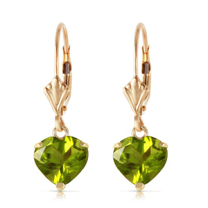 Eternal Love Peridot Leverback Earrings