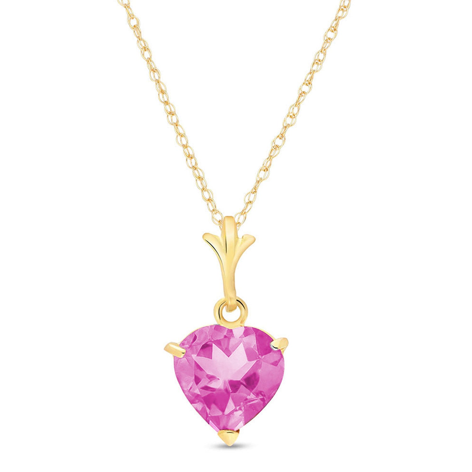 Eternal Love Pink Topaz Necklace