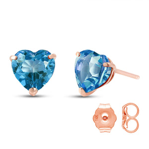 Eternal Love Blue Topaz Stud Earrings