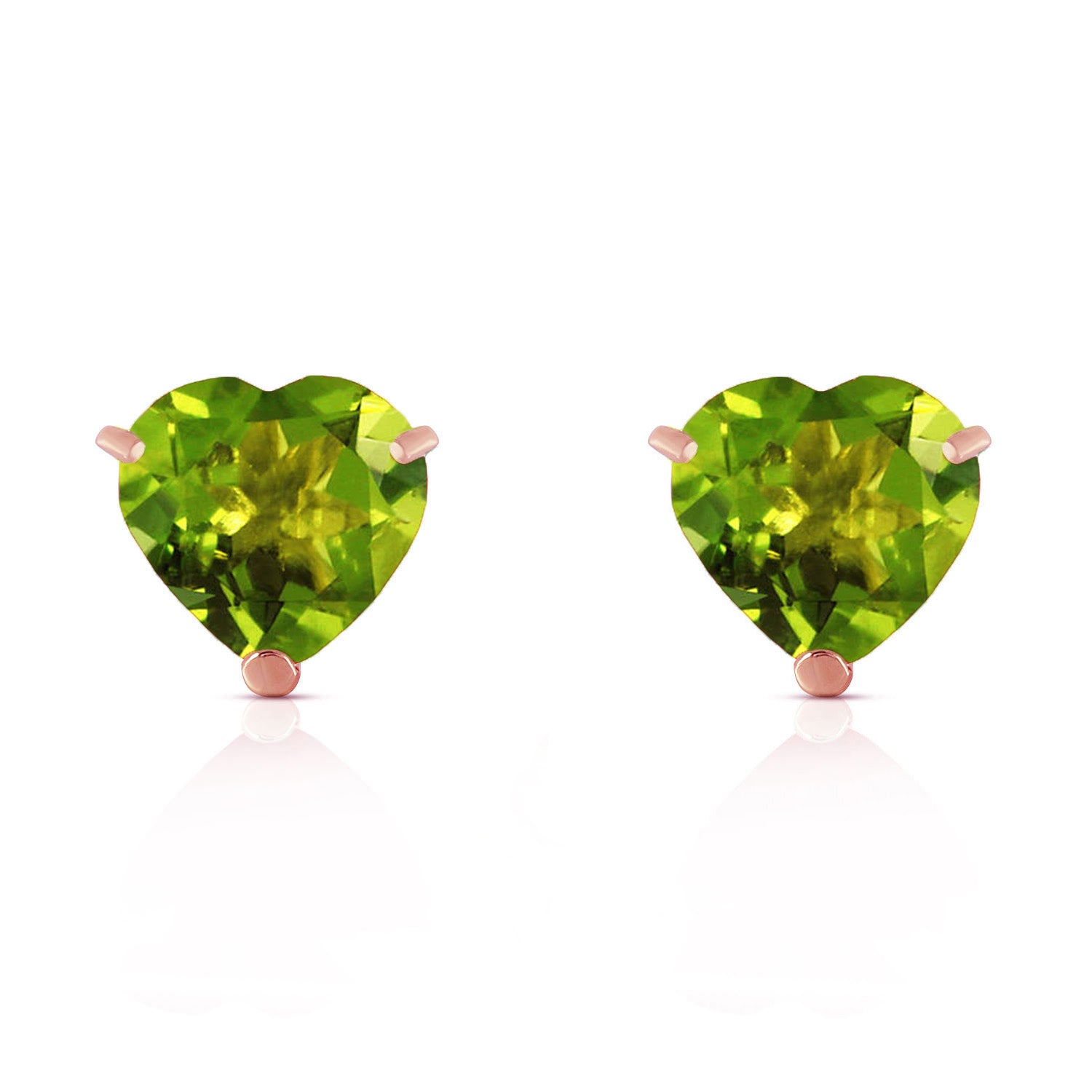 Eternal Love Peridot Stud Earrings