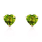Eternal Love Peridot Stud Earrings
