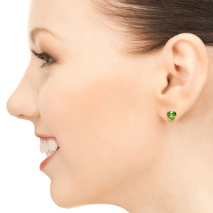Eternal Love Peridot Stud Earrings