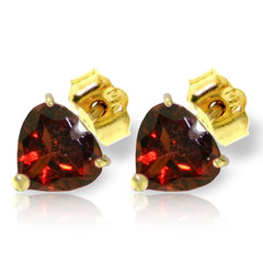 Eternal Love Garnet Stud Earrings