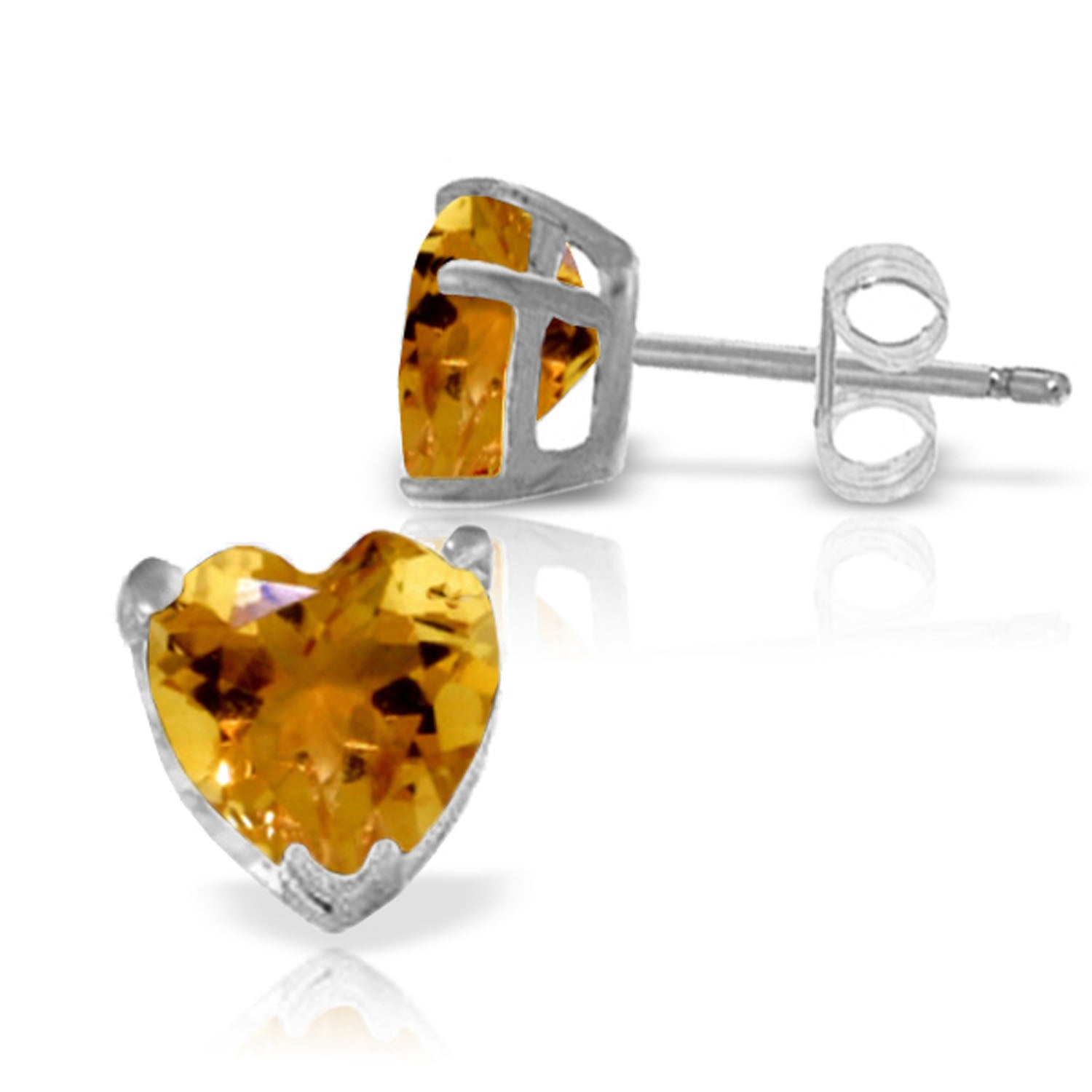 Eternal Love Citrine Stud Earrings