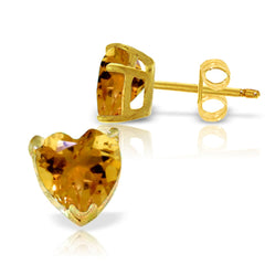 Eternal Love Citrine Stud Earrings