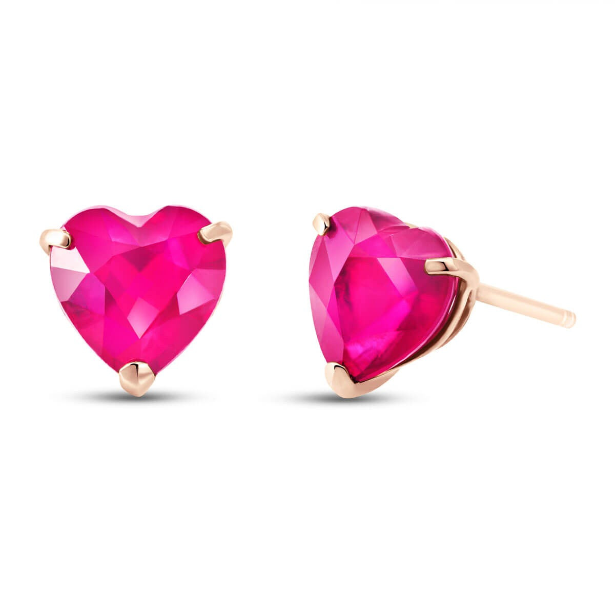 Eternal Love Pink Topaz Stud Earrings