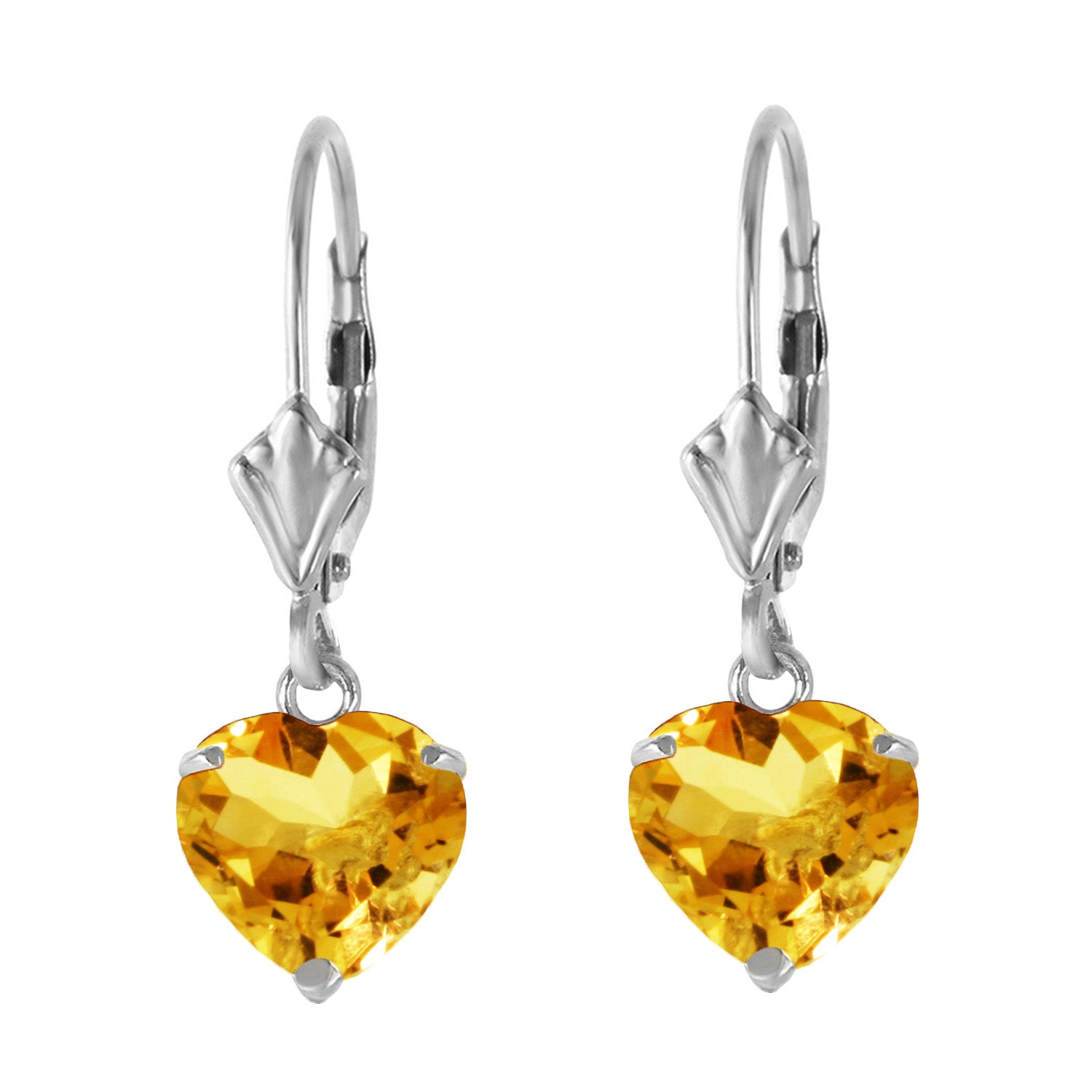 Eternal Love Citrine Leverback Earrings