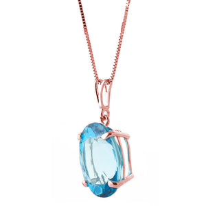 Graceful Glow Blue Topaz Necklace