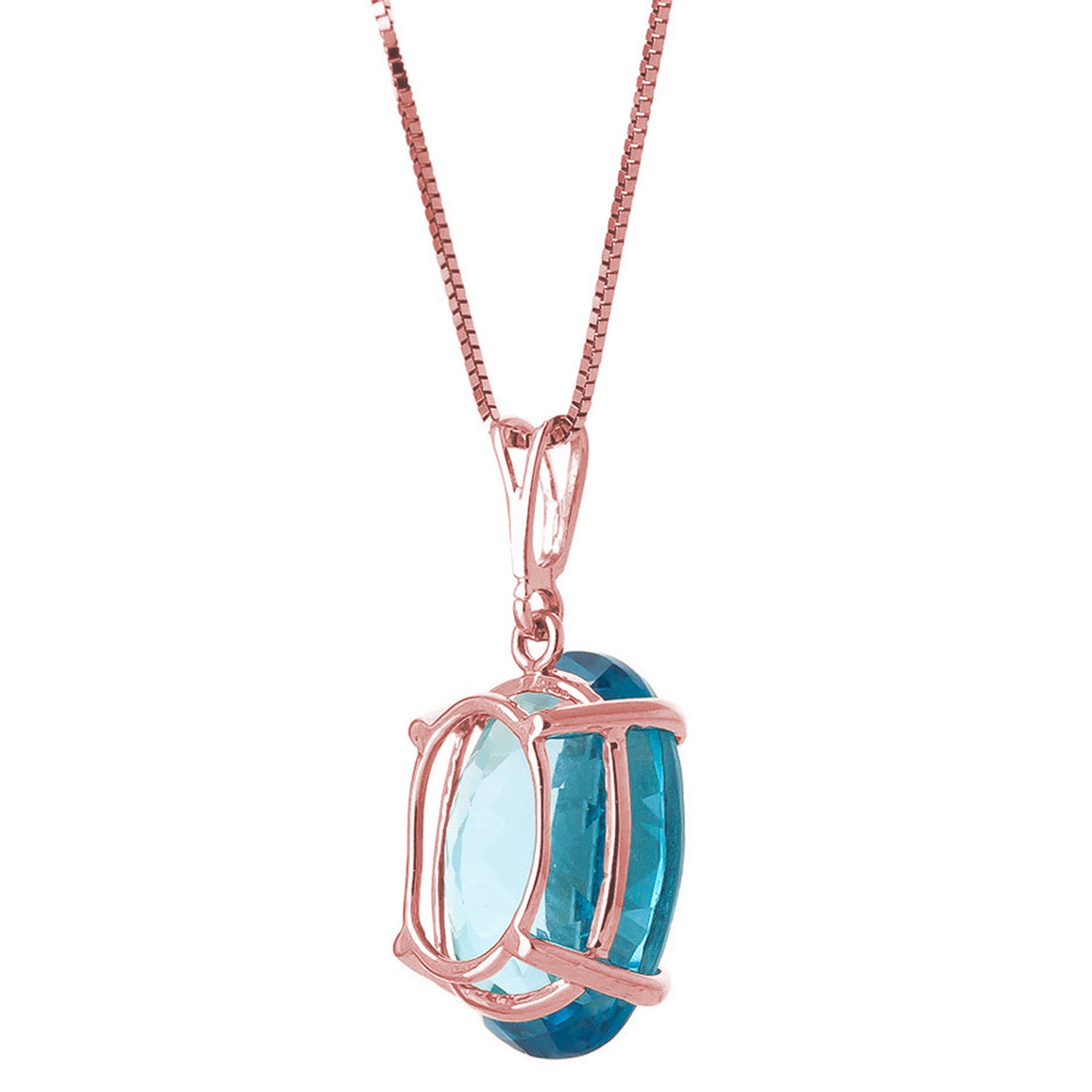 Graceful Glow Blue Topaz Necklace