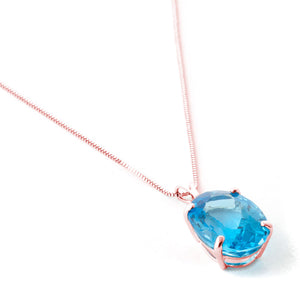 Graceful Glow Blue Topaz Necklace