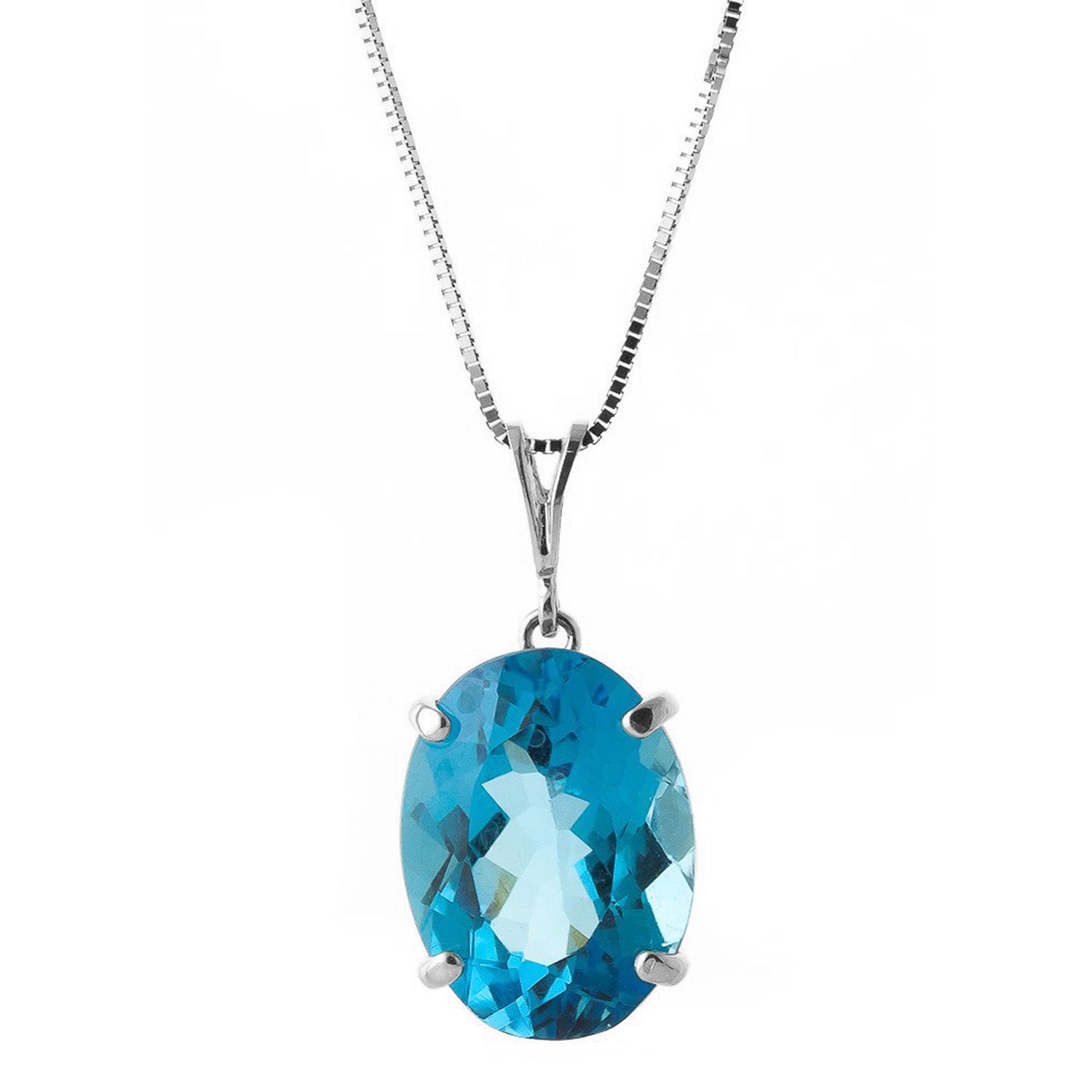 Graceful Glow Blue Topaz Necklace