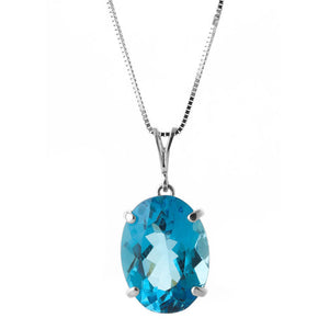 Graceful Glow Blue Topaz Necklace