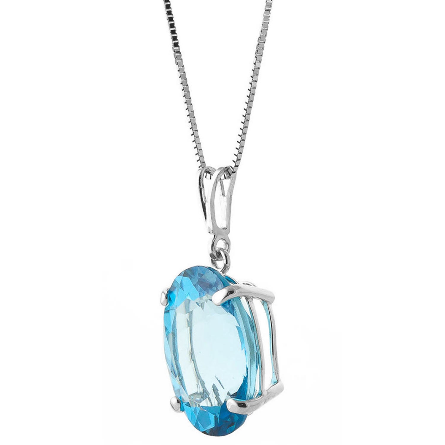Graceful Glow Blue Topaz Necklace
