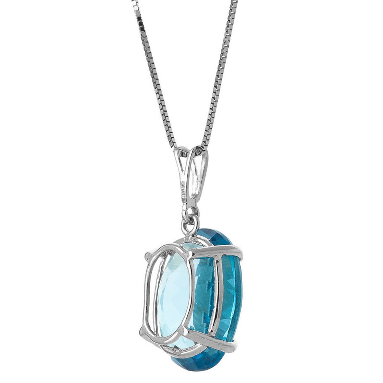Graceful Glow Blue Topaz Necklace