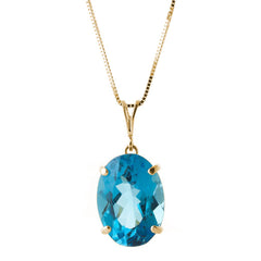 Graceful Glow Blue Topaz Necklace