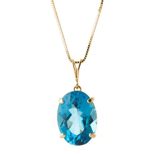 Graceful Glow Blue Topaz Necklace