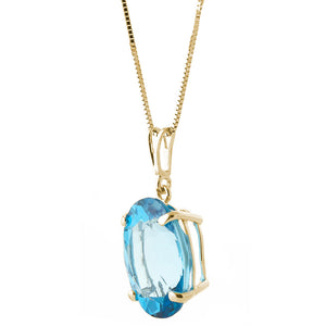 Graceful Glow Blue Topaz Necklace