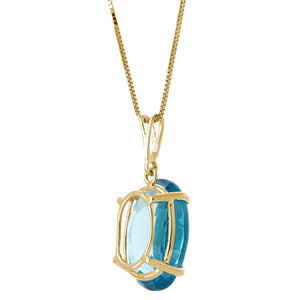 Graceful Glow Blue Topaz Necklace