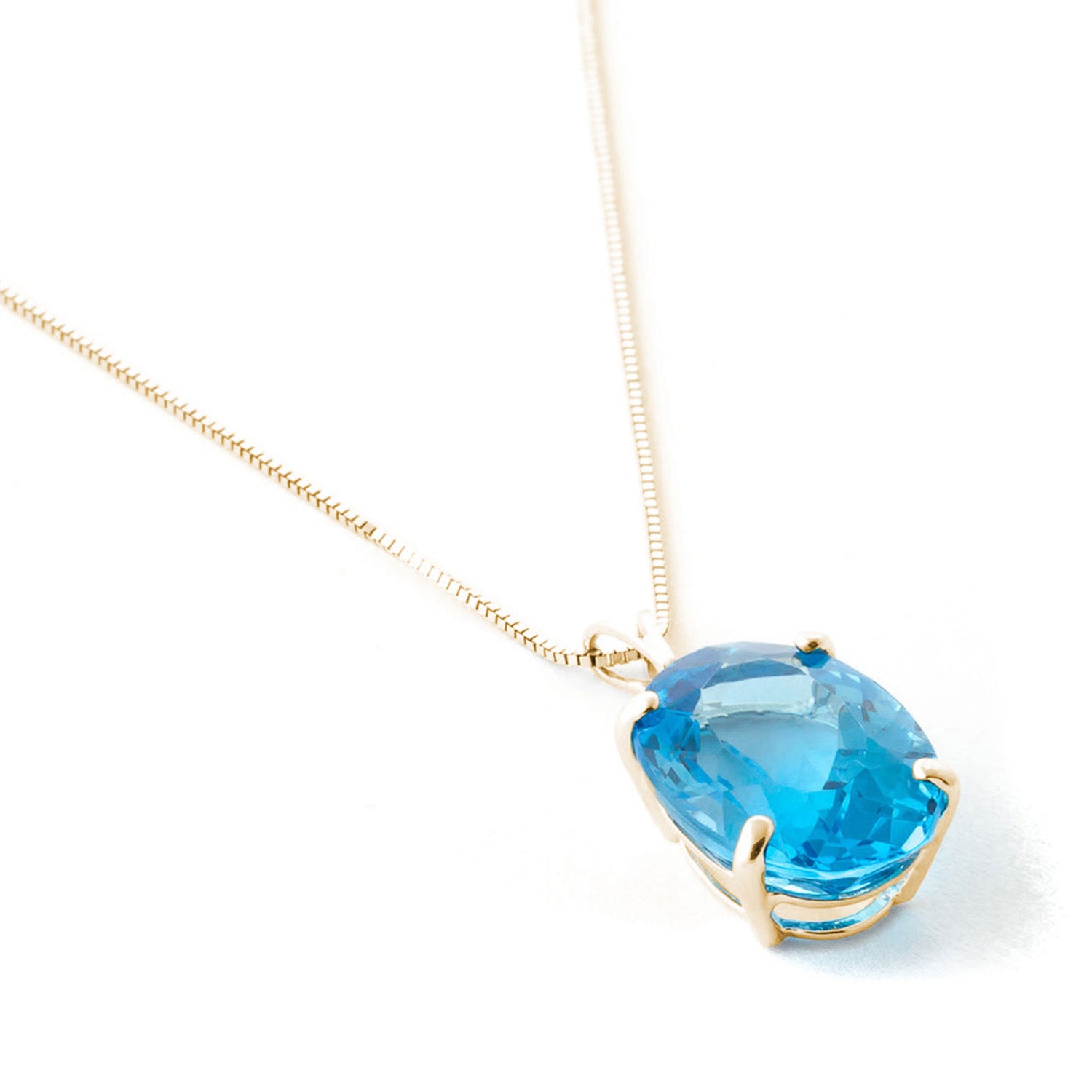 Graceful Glow Blue Topaz Necklace