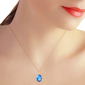 Graceful Glow Blue Topaz Necklace